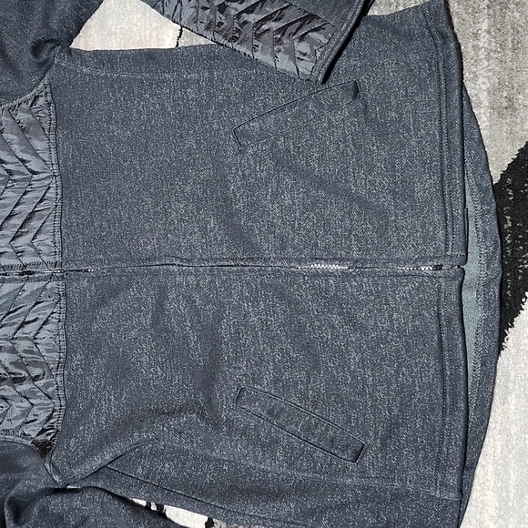 VINTAGE BKE BLACK FITTED QUILTED ACCENTS FULL-ZIP LIGHT-WEIGHT JACKET LARGE - Picture 3 of 16